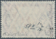 Deutsche Post In Marokko: 1911, Freimarke 6 P 25 C Auf 5M Schwarz/dunkelkarmin, Als Seltener Ministe - Marocco (uffici)