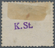 Deutsche Post In Der Türkei - Vorläufer: 1872, Deutsches Reich 10 Gr. Innendienstmarke Mit Handschri - Turchia (uffici)