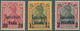 Deutsche Post In Der Türkei: 1900, 20 Para Auf 10 Pfg., 1 Pia. Auf 25 Pfg. Und 2 Pia. Auf 40 Pfg. Re - Turchia (uffici)