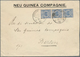 Deutsch-Neuguinea - Vorläufer: 1893 (21.9.), Vordruckbrief "NEU GUINEA COMPAGNIE" Mit Senkrechtem Dr - German New Guinea