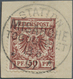 Deutsche Kolonien - Togo - Stempel: 1897, Sauber Und Zentrisch Gestempeltes Briefstück Mit Komplette - Togo