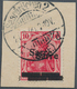 Deutsche Abstimmungsgebiete: Saargebiet: 1920, Freimarke Germania 10 Pfg. Lebhaft- Bis Dunkelkarminr - Lettres & Documents