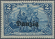 Danzig: 1920, Freimarke 2 M. Dunkelkobalt Mit Doppeltem Aufdruck, Tadellos Postfrisch, Doppelt Signi - Altri & Non Classificati