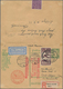 Danzig - Ganzsachen: 1933. Doppelkarte 10+10 Pf Wappen Als Anschlussflug Zur 2. SAF Ab Berlin Nach P - Other & Unclassified