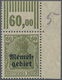 Memel: 1920, 60 Pfg. Germania, Hellbraunoliv, Senkrecht Geriffelte Gummierung, Tadellos Postfrisches - Memel (Klaipeda) 1923