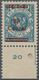 Memel: 1923, 25 C. Auf 1000 M. Grünlichblau, Type V, Einwandfrei Postfr. Unterrandstück (Rand Gefalt - Klaipeda 1923