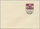 Sudetenland - Karlsbad: Flugpostmarke 3 Kč Bräunlichlila, Zähnung L 13¾, Mit Dunkelbläulichviolettem - Sudetenland