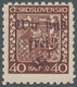 Sudetenland - Maffersdorf: 1938, Freimarke Der CSR Wappen 40 H Dunkelrötlichbraun Mit Handstempelauf - Sudetenland