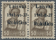 Dt. Besetzung II WK - Litauen - Rakischki (Rokiskis): 1941, 50 K. Braun Mit Schwarzem Aufdruck Im Wa - Occupazione 1938 – 45