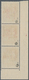 Dt. Besetzung II WK - Zante: 1943, 50 C. Flugpost Mit Rotem Aufdruck Im Senkrechten Dreierstreifen A - Occupazione 1938 – 45
