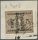 Dt. Besetzung II WK - Zara - Portomarken: 1943, 5 C. Mit Aufdruck Typ III Auf Kleinem Briefstück, Si - Occupazione 1938 – 45