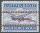 Feldpostmarken: 1944, Kreta Zulassungsmarke Durchstochen, Postfrisch Mit Leichten Roten Farbspuren V - Altri & Non Classificati