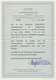 Feldpostmarken: 1944, Kreta Zulassungsmarke Durchstochen, Postfrisch Mit Leichten Roten Farbspuren V - Altri & Non Classificati