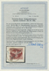 Feldpostmarken: 1944, Agram Zulassungsmarke Durchstochen Mit Blauschwarzem Aufdruck Auf Briefstück M - Altri & Non Classificati