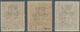 Feldpostmarken: 1944, Insel Rhodos, Zulassungsmarke "WEIHNACHTEN 1944", Drei Verschiedene Marken Mit - Altri & Non Classificati