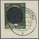 Deutsche Lokalausgaben Ab 1945: Grabow: 1945, 30 Pfg. Mit Schwärzung Auf Briefstück Mit Stempel "GRA - Altri & Non Classificati