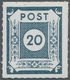Sowjetische Zone - Ost-Sachsen: 1945, Ziffernserie 20 Pf, (dkl')blaugrau Mit Postmeistertrennung Los - Autres & Non Classés