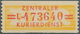 DDR - Dienstmarken B (Verwaltungspost A / Zentraler Kurierdienst): 1958, Wertstreifen Für Den ZKD, 2 - Other & Unclassified