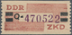 DDR - Dienstmarken B (Verwaltungspost A / Zentraler Kurierdienst): 1959, ZKD 20 Pfg Q (Cottbus) Tade - Altri & Non Classificati