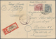 Berlin: 1948 (16.3.), II. Kontrollratsausgabe Postkarte 12 Pf. Grau Mit 60 Pf. Zufrankiert Als Einsc - Used Stamps