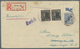 Berlin: 1949, 18.1.,Schwarzaufdruck 2x2 Pfg Und Oberrandstück 80 Pfg Portogerecht Auf Einschreibbrie - Used Stamps