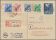 Delcampe - Berlin: 1948, Schwarzaufdruck 2 Pfg. Bis 5 Mark, Kompletter Satz Auf Vier Philatelistischen Orts-R-K - Used Stamps