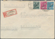 Berlin: 1948/1949, Schwarzaufdruck Zwei R-Briefe Mit Unterschiedl. 76 Pf.-Frankaturen Von Berlin-Cha - Used Stamps