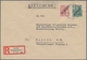 Berlin: 1948, Schwarzaufdruck Zwei R-Briefe Der 1. Und 2. Gewichtsstufe Mit 76 Pf.-Frankatur (60 Pf. - Used Stamps