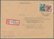 Delcampe - Berlin: 1948, Schwarzaufdruck 16 Pf. Und 60 Pf. Jeweils Auf Fünf R-Briefen Als Portogerechte 76 Pf.- - Used Stamps