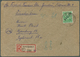 Berlin: 1948, 84 Pf Schwarzaufdruck Auf Einschreib-Fernbrief Aus BERLIN-SPANDAU 1, 1.49 Mit R-Zettel - Used Stamps