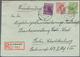 Delcampe - Berlin: 1949, Drei R-Briefe Jeweils Mit 76 Pf.-Rotaufdruck-Frankaturen (60 Pf., 10 Pf. + 6 Pf.) Von - Usati