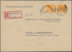Berlin: 1949 (22.8.), Rotaufdruck 25 Pf. Senkr. Paar Auf R-Brief Von Berlin-Friedenau Nach Berlin-Ch - Used Stamps