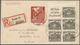 Berlin: 1949, Grünaufdruck 1 Mk Mit Heftchenblatt 100 Jahre Deutsche Briefmarke Und 5 X 1 Pfg. Brand - Usati