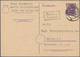 Berlin - Besonderheiten: 1948 (10.7.), Postkarte Berliner Bär 6 Pf. Violett Mit Durchgestrichenem We - Altri & Non Classificati