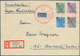 Französische Zone - Baden: 1949, 10 Pfg. Bis 40 Pfg. Rotes Kreuz Komplett Mit Rotem SST "FREIBURG 7. - Otros & Sin Clasificación