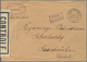 Französische Zone - Besonderheiten: 1945, Schwarzer Spitzovalstempel "G.C.A." Beidseitig Auf Verschl - Other & Unclassified