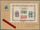 Saarland (1947/56): 1948, Block "Hochwasserhilfe", Blocktype I Auf Eilboten-Ortsbrief Mit Zusatzfran - Oblitérés