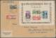 Saarland (1947/56): 1948, Block "Hochwasserhilfe", Blocktype IV Auf FDC Mit Zusatzfrankatur Von "NEU - Usati