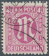 Bizone: 1945/1946, 40 Pfg. AM-Post Rosakarmin In Zähnung L 11 X 11 1/2 Entwertet (24) HAMBURG- WANSB - Other & Unclassified