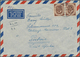 Bundesrepublik Deutschland: 1951, Posthorn 200 Pfg. In Mischfrankatur Auf Eil-Luftpostbrief Aus Würz - Collections