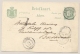 Nederlands Indië - 1887 - 5 Cent Cijfer, Briefkaart G8 Van KR BANDA Via KR AMBOINA Naar Batavia - Nederlands-Indië