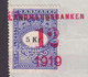 Denmark Perfin Perforé Lochung (L16) 'LB' Landmandsbanken, København OPGØRELSES Mærke På Blanket 1919 (4 Scans) !! - Abarten Und Kuriositäten