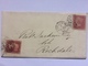 GB - 1861 Entire - London Duplex To Rochdale - Re: Rochdale Canal - Tied With X 2 Penny Stars - Covers & Documents