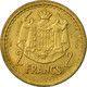 Monnaie, Monaco, 2 Francs, Undated (1943), Poissy, TB+, Cupro-Aluminium - 1922-1949 Louis II