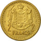 Monnaie, Monaco, 2 Francs, Undated (1943), Poissy, TTB, Cupro-Aluminium - 1922-1949 Louis II