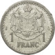 Monnaie, Monaco, Louis II, Franc, Undated (1943), Poissy, TTB, Aluminium, KM:120 - 1922-1949 Louis II