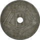 Monnaie, Belgique, 25 Centimes, 1945, TB+, Zinc, KM:132 - 25 Cent