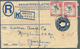 Aden: 1955/1959, Aden/Hongkong, Lot Of Three Uprated Stationery Envelopes, Sent To Pforzheim/Germany - Aden (1854-1963)