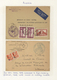 Algerien: 1915/1960: Collection Of 56 Covers And Postal Stationery On Sheets, World War II With Rare - Lettres & Documents