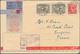 Australien: 1931-1953 Group Of 13 Airmail Covers, With Several First Flights, Registered Mail, Good - Cartas & Documentos